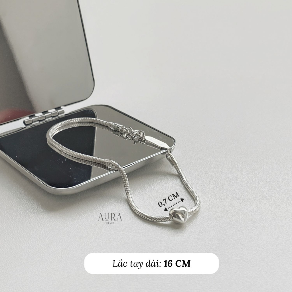Vòng tay bạc 925 Lắc tay Charlie-Aura Silver-LT27