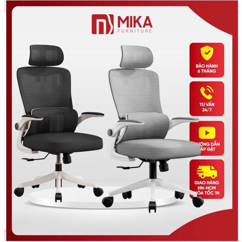 Ghế Xoay văn phòng, ghế công thái học gaming thư giãn MK418, điều chỉnh tựa đầu, thiết kế 2 lưng ôm sát cột sống | BigBuy360 - bigbuy360.vn