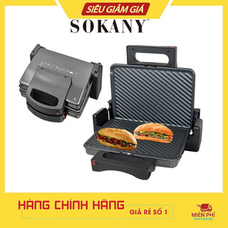 Máy kẹp nướng bánh mì, ép bánh mỳ sokany sk-855 2000w