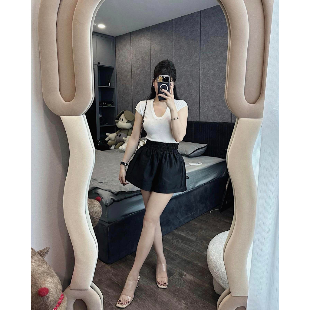 Quần Short Tacta Phồng Lưng Chun Co Dãn Có Túi Q04