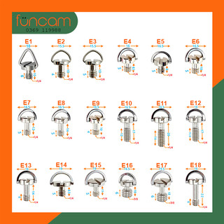 Ốc vít máy ảnh đầu vít 1/4", 3/8"