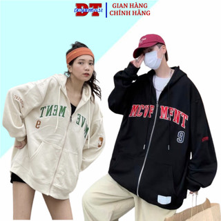 Áo Khoác Nỉ MOVE Dây Kéo Zip Nam Nữ Ulzzang Unisex Form Rộng Đẹp - DTB