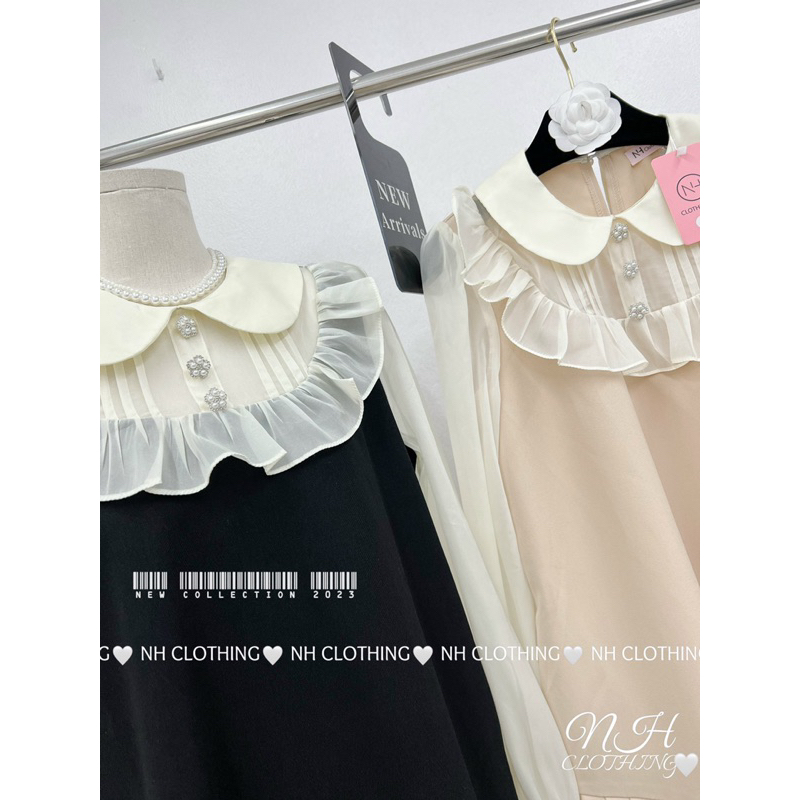 Váy li ngực cổ sen