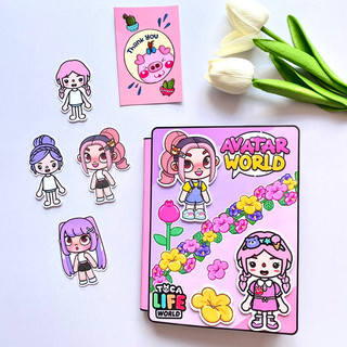 Ngôi nhà của cô bé Avatar và TocaBoca ( 4 búp bê giấy đáng yêu)