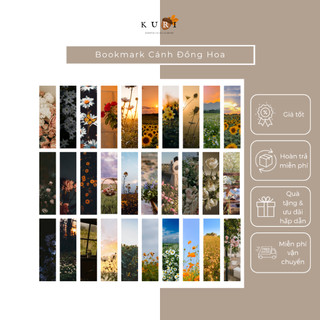 Bookmark bộ sưu tập cánh đồng hoa, flower aesthetic, đánh dấu trang