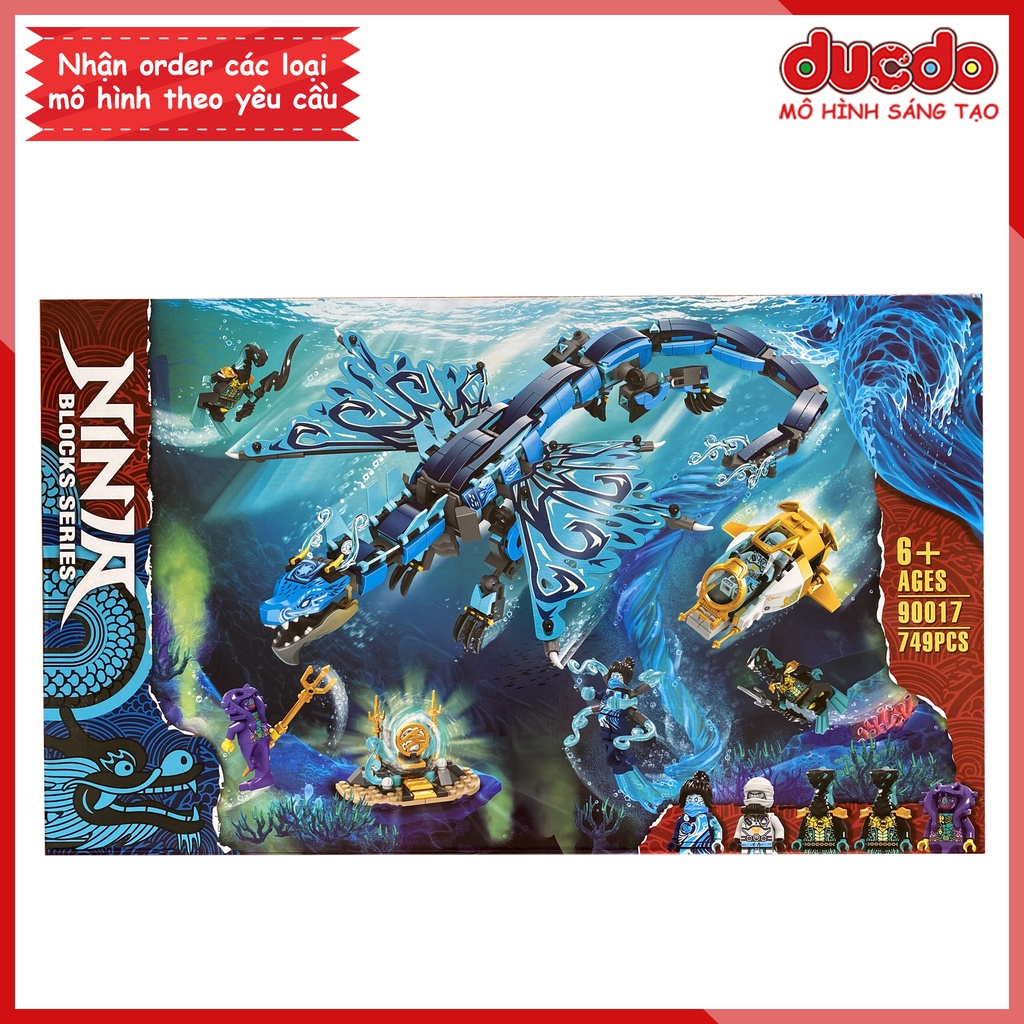 ZIMO 90017 TANK 60084 Lắp ghép Ninjago Rồng Biển Quyền Năng - Đồ chơi Xếp hình Mô hình Ninja 71754 BLA LRI