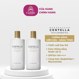 Combo 2 Kem Chống Nắng Kiềm Dầu Skin1004 Madagascar Centella Air-Fit Suncream Plus