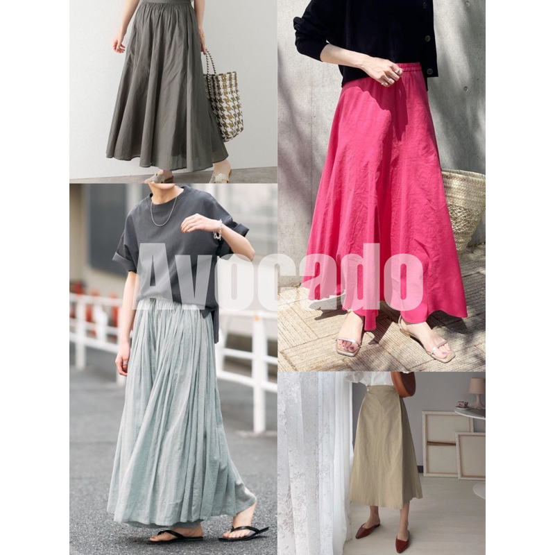 Chân váy midi công sở - chân váy xoè dáng dài siêu xinh - avocado clothing