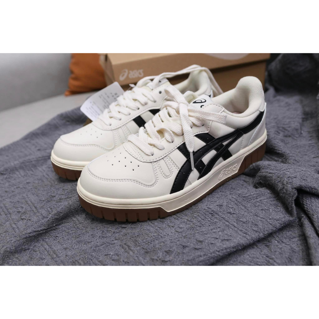 Giày Asics Court MZ Cream Black Gum nam nữ, Asics Court Full Box Bản Cao Cấp Nhất.
