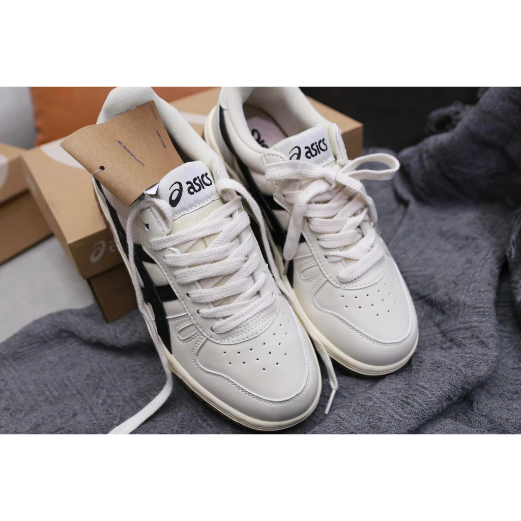 Giày Asics Court MZ Cream Black Gum nam nữ, Asics Court Full Box Bản Cao Cấp Nhất.