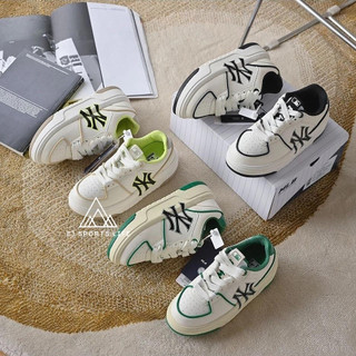 Giày MLB Chunky Liner New York Yankees Off White, Giày mlb nam nữ đế cao 5cm.