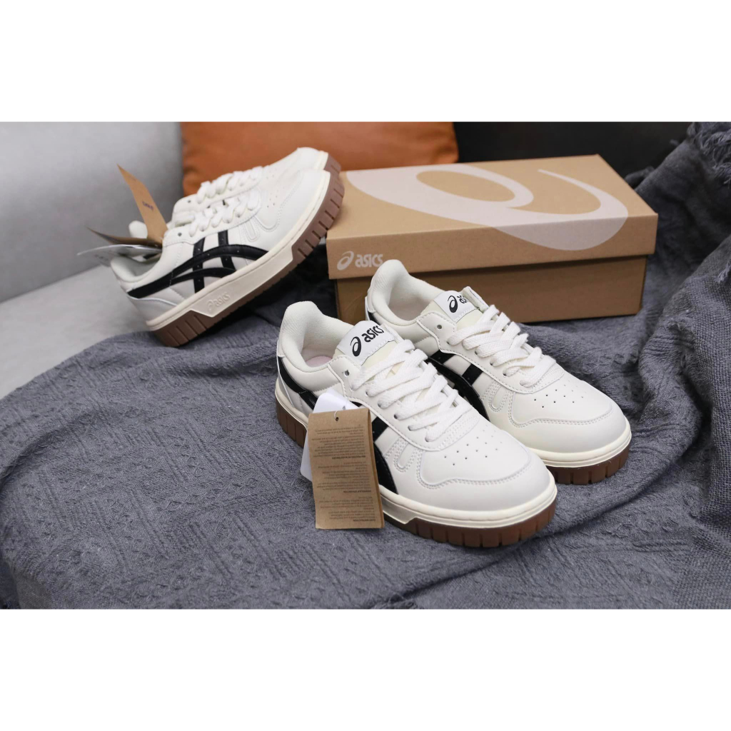 Giày Asics Court MZ Cream Black Gum nam nữ, Asics Court Full Box Bản Cao Cấp Nhất.