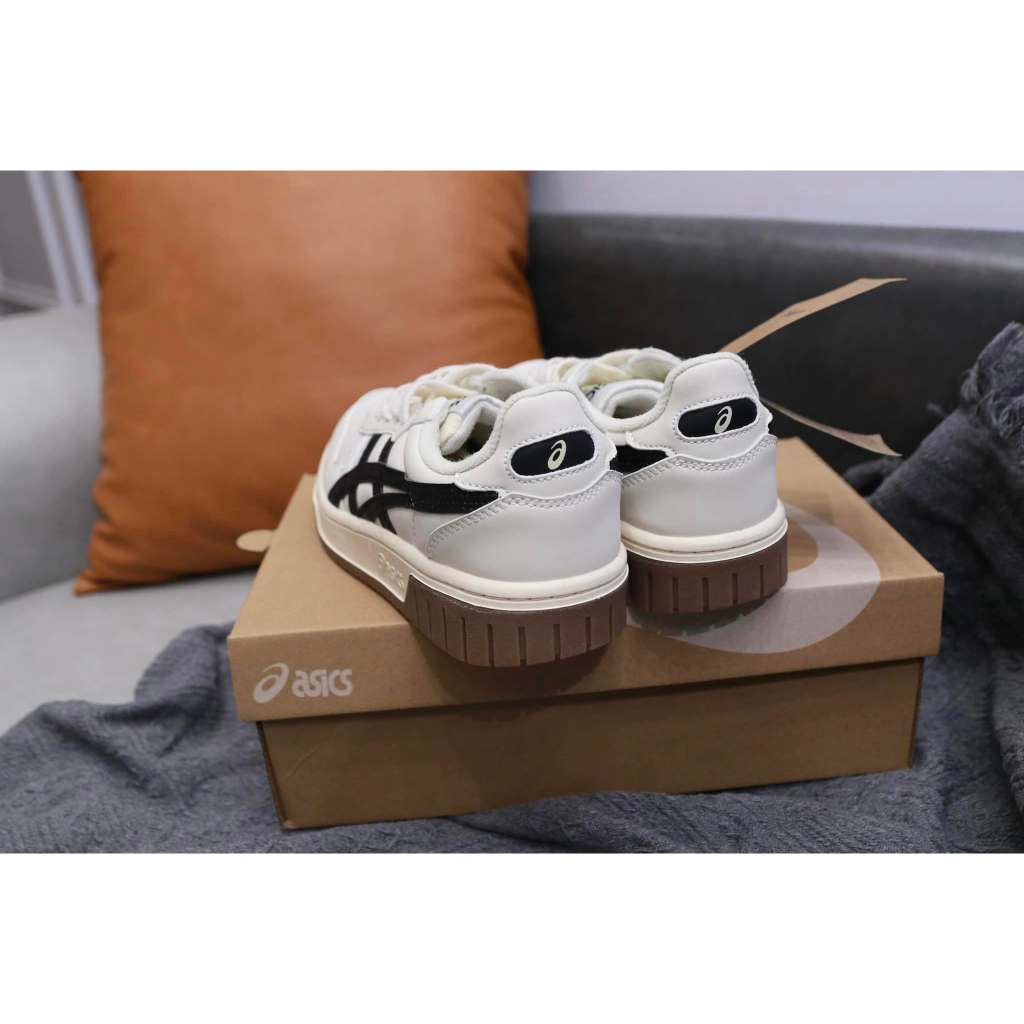 Giày Asics Court MZ Cream Black Gum nam nữ, Asics Court Full Box Bản Cao Cấp Nhất.