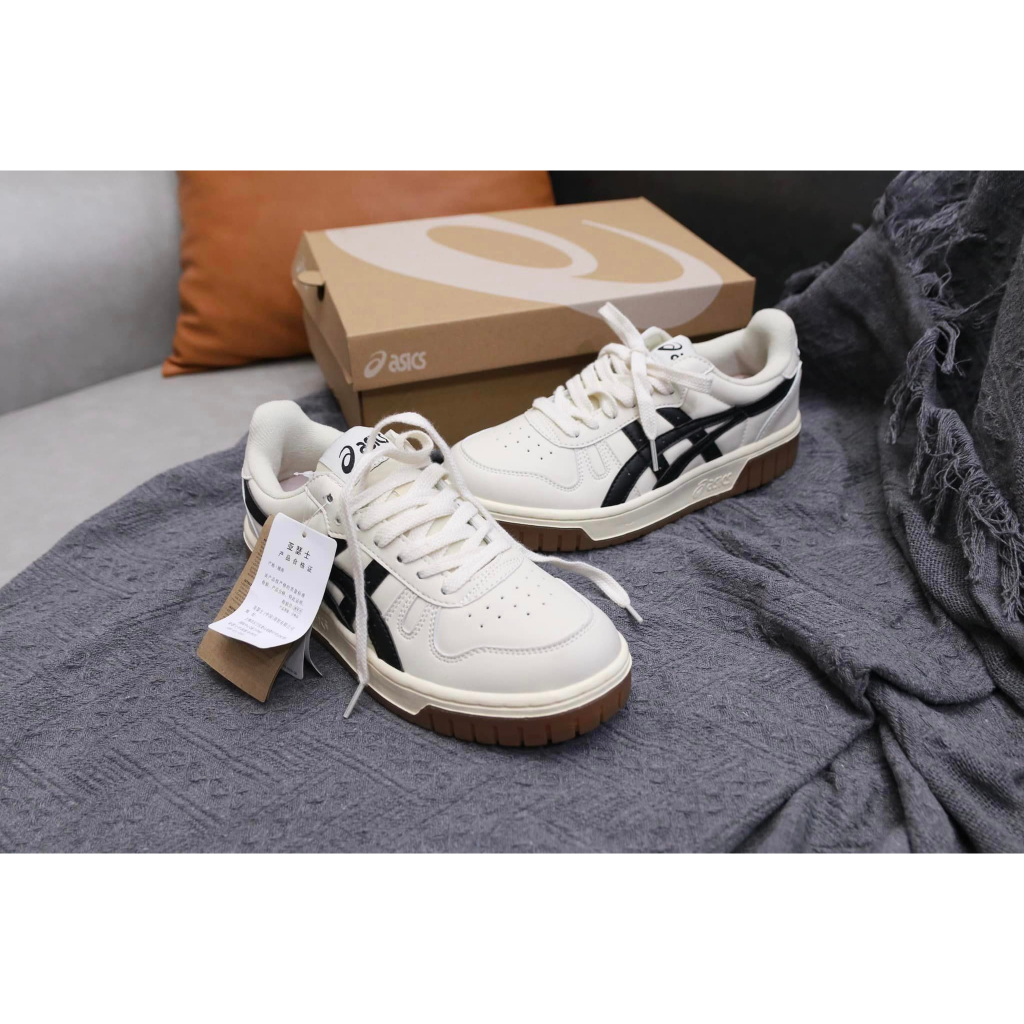 Giày Asics Court MZ Cream Black Gum nam nữ, Asics Court Full Box Bản Cao Cấp Nhất.