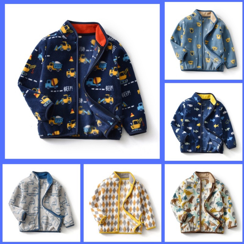 Áo khoác nỉ bé trai Moonkids áo khoác mỏng bé trai hàng Quảng Châu 84873
