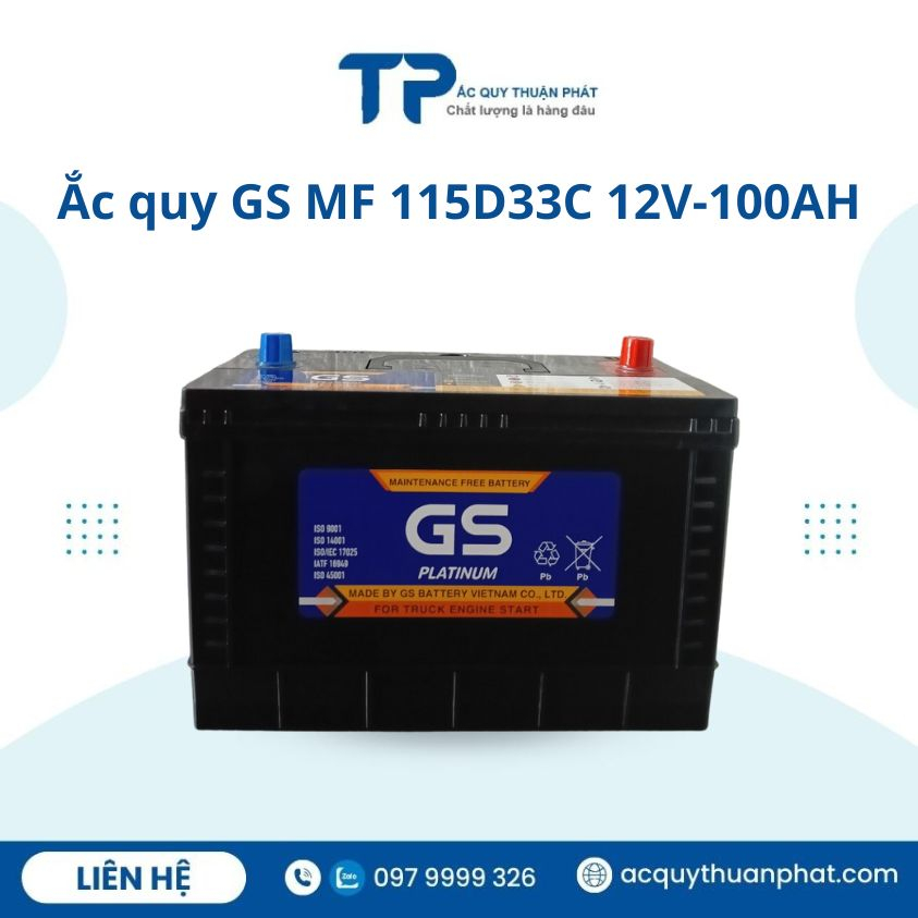 ẮC QUY GS MF 115D33C 12V-100AH