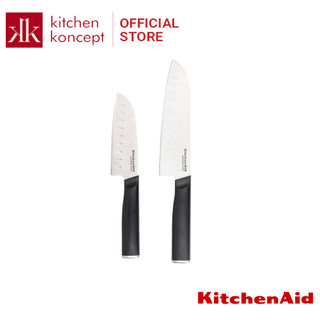 Bộ Dao 2 Món KitchenAid Santoku Classic Bằng Thép không gỉ cao cấp