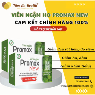 Viên ngậm ho Promax New ANFAS giảm ho, đau họng, khàn tiếng,..