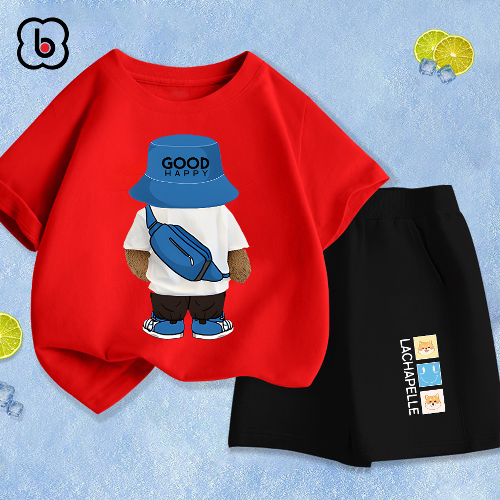 Đồ bộ bé trai bé gái BabyloveGO 2024 bộ thun cotton cho bé mềm mịn thoáng mát in hình độc đáo BAG51