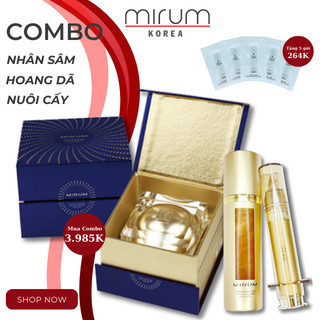 COMBO Tái tạo tế bào từ nhân sâm hoang dã nuôi cấy Mirum 50g / 10ml / 60g