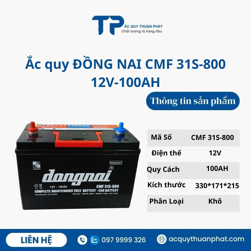 Bình ắc quy đồng nai 105D31R 12V-90ah