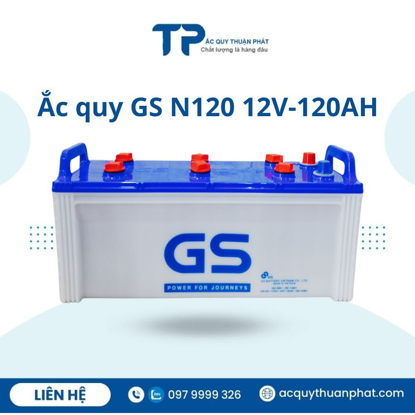 Bình ắc quy Gs N120 12V-120ah