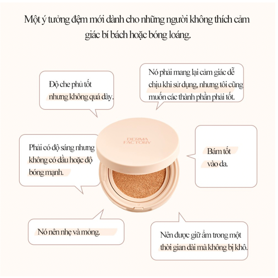 Phấn nước Derma Factory Vegan Collagen Cushion  15g