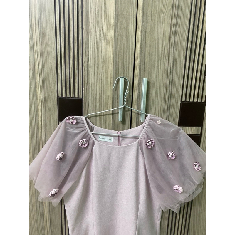 Đầm hồng Rập Thiết Kế