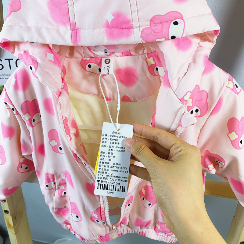 Áo khoác mùa đông bé gái đáng yêu, áo khoác gió lót nỉ nhung dày dặn hàng hãng 8-20kg