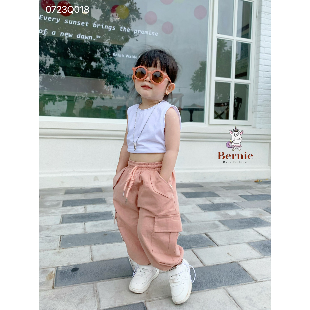 Quần Jogger kaki túi hộp cho bé 1-7 tuổi (9-25kg)