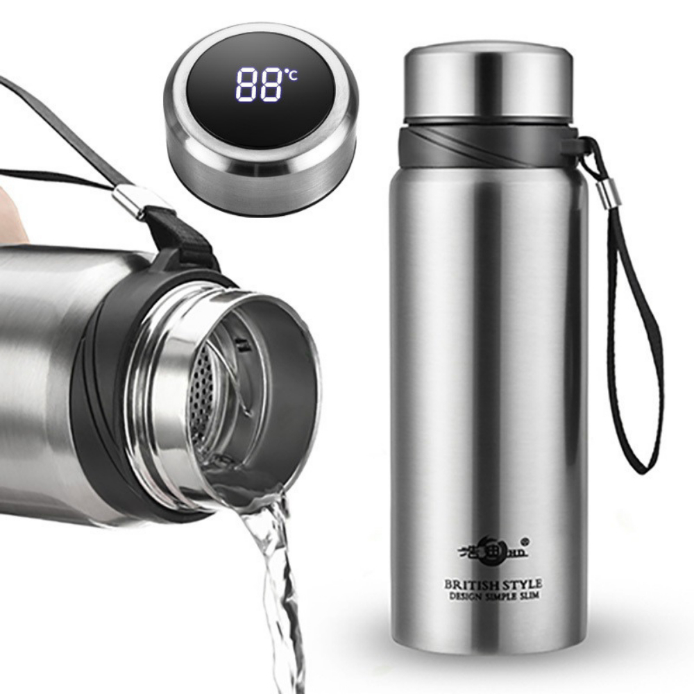 Bình Giữ Nhiệt TAMIDI 1000ml, Bình Giữ Nhiệt Inox Có Khay Nắp Lọc Trà Giữ Nhiệt Tốt  BTC01