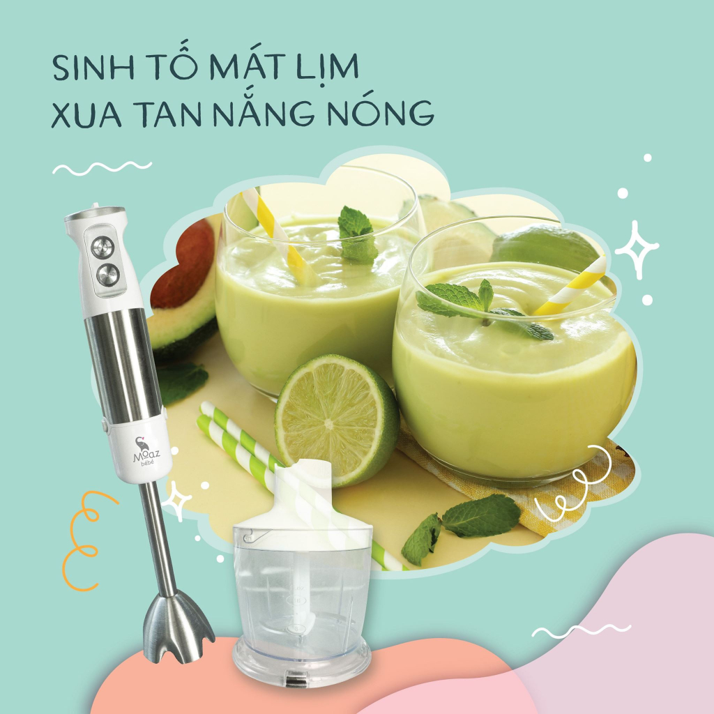 Máy xay cầm tay đa năng Moaz BéBé MB026