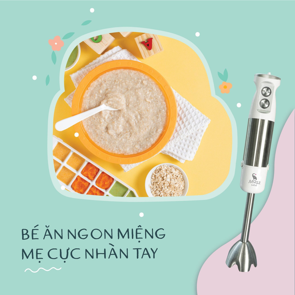 Máy xay cầm tay đa năng Moaz BéBé MB026
