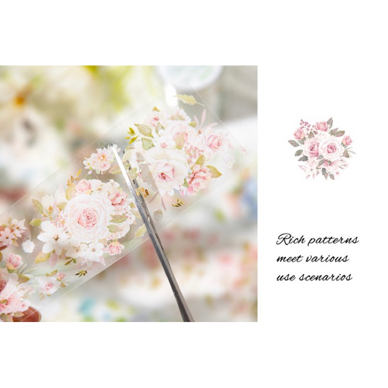 𝓑𝓾𝓵𝓵𝓮𝓽𝓳𝓸𝓾𝓻𝓷𝓪𝓵𝟏𝟏𝟓 ✿ Băng dính hãng MGZC mẫu hoa nhẹ nhàng xinh xắn trang trí sổ