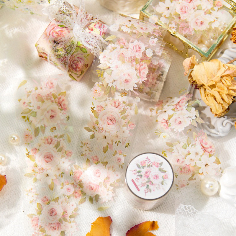 𝓑𝓾𝓵𝓵𝓮𝓽𝓳𝓸𝓾𝓻𝓷𝓪𝓵𝟏𝟏𝟓 ✿ Băng dính hãng MGZC mẫu hoa nhẹ nhàng xinh xắn trang trí sổ