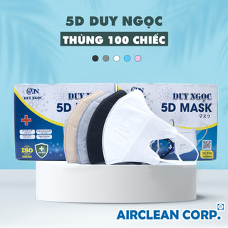 Khẩu Trang 5D Duy Ngọc Thùng 100 Chiếc Người Lớn