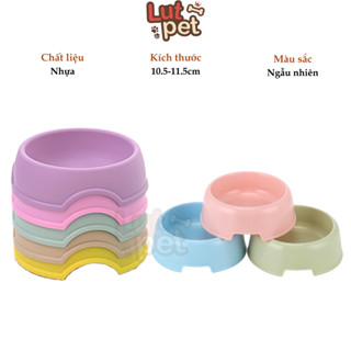 Bát ăn cho Chó Mèo - tô nhựa đựng thức ăn chó mèo (1 cái) - lutpet