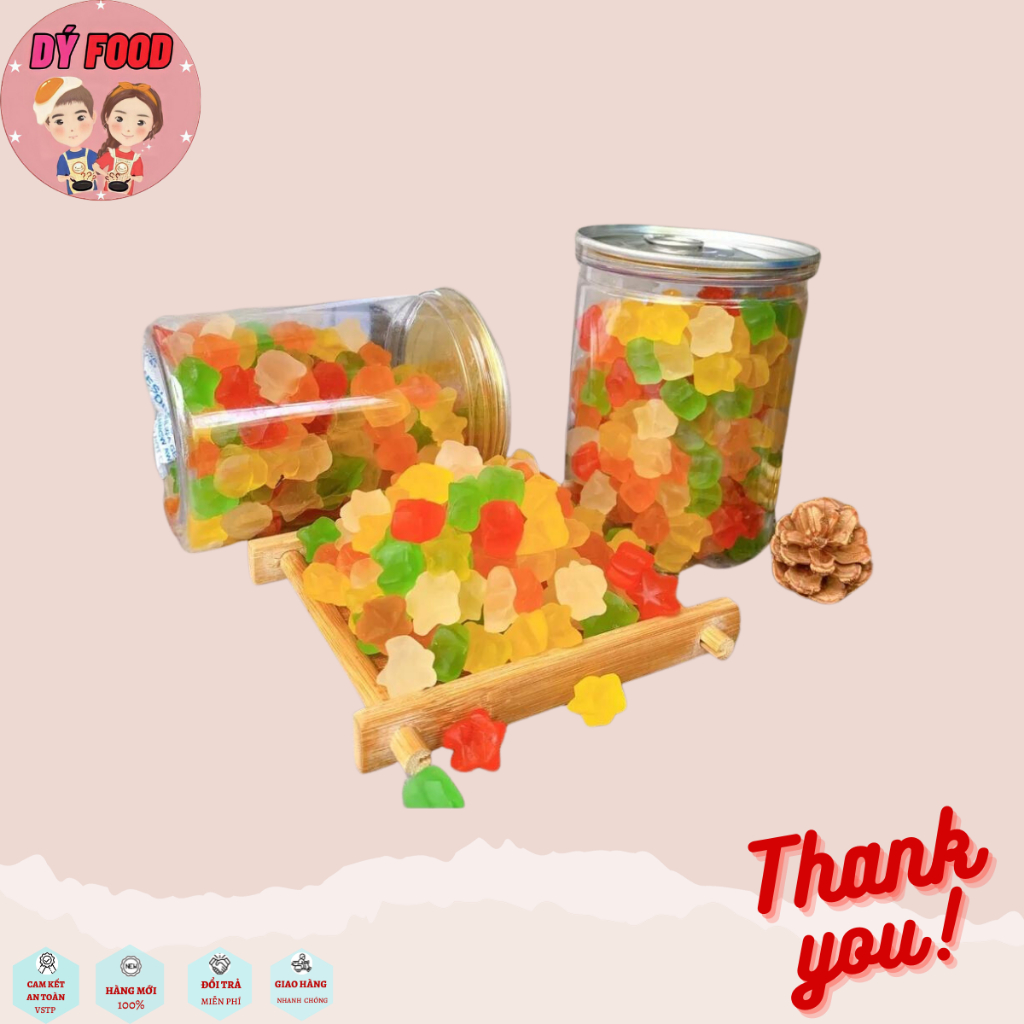 Combo 3 hộp 450gram Kẹo sữa dẻo + 150gram Kẹo bông  + 350gram Kẹo dẻo chip loại 1 siêu ngon - Dý Food