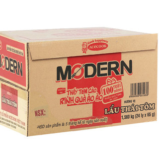 Thùng 24 ly mì Modern lẩu Thái tôm 67g