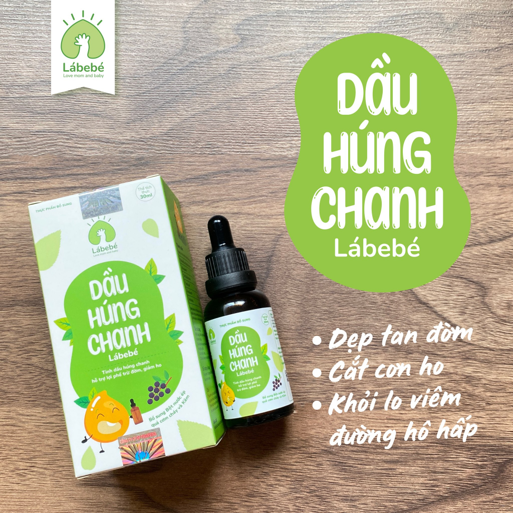 Tinh Dầu Húng Chanh Lábebé Hỗ Trợ Giảm Ho, Long Đờm