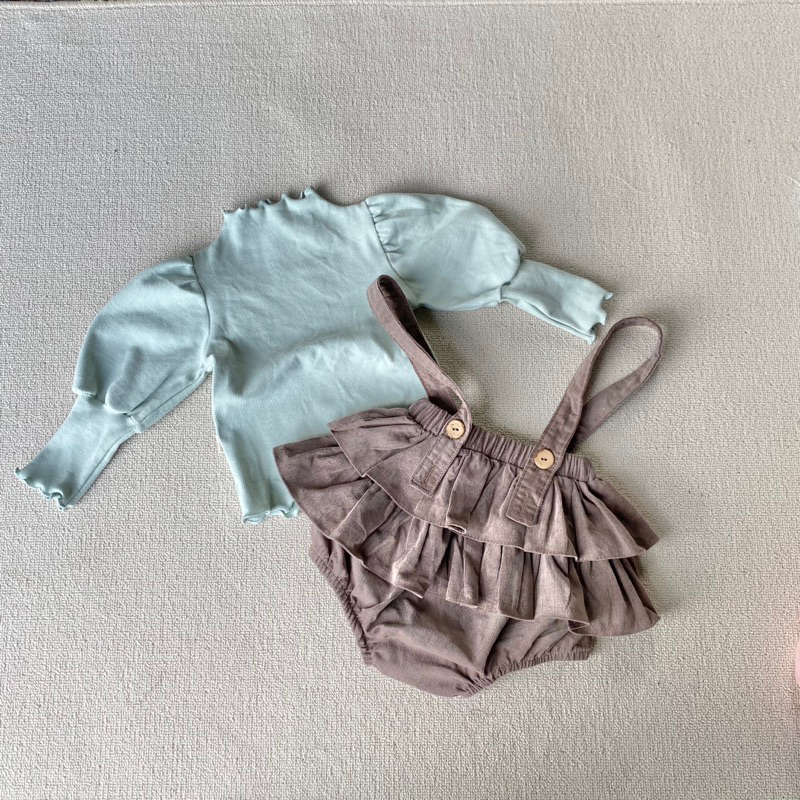 Áo len tăm tay bồng cho bé gái