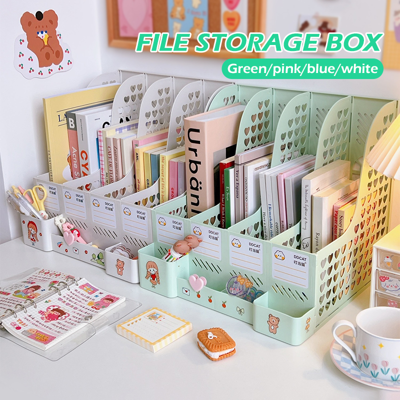 [Hàng Có Sẵn Kho] Khay kệ đựng tài liệu văn phòng, Kệ Đựng Tài Liệu Để Bàn 4 Ngăn 4 Ngăn Tiện Lợi. L