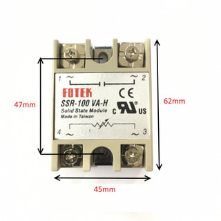 Rơ le bán dẫn Solid State Module SSR-100VA-H Fotek