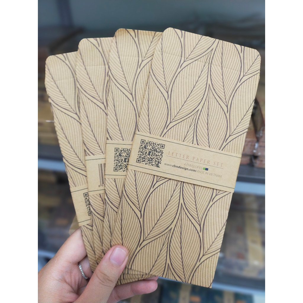 SET 4 BAO LÌ XÌ GIẤY KRAFT