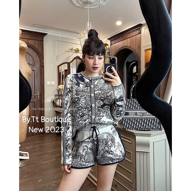 Sét áo khoác len và quần hàng quảng châu cao cấp oversize