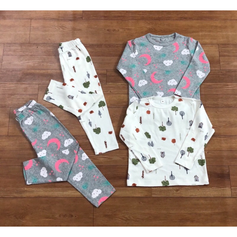 Bộ thu đông bé trai bé gái hoạ tiết đáng yêu sz 1-5Y satsunkid