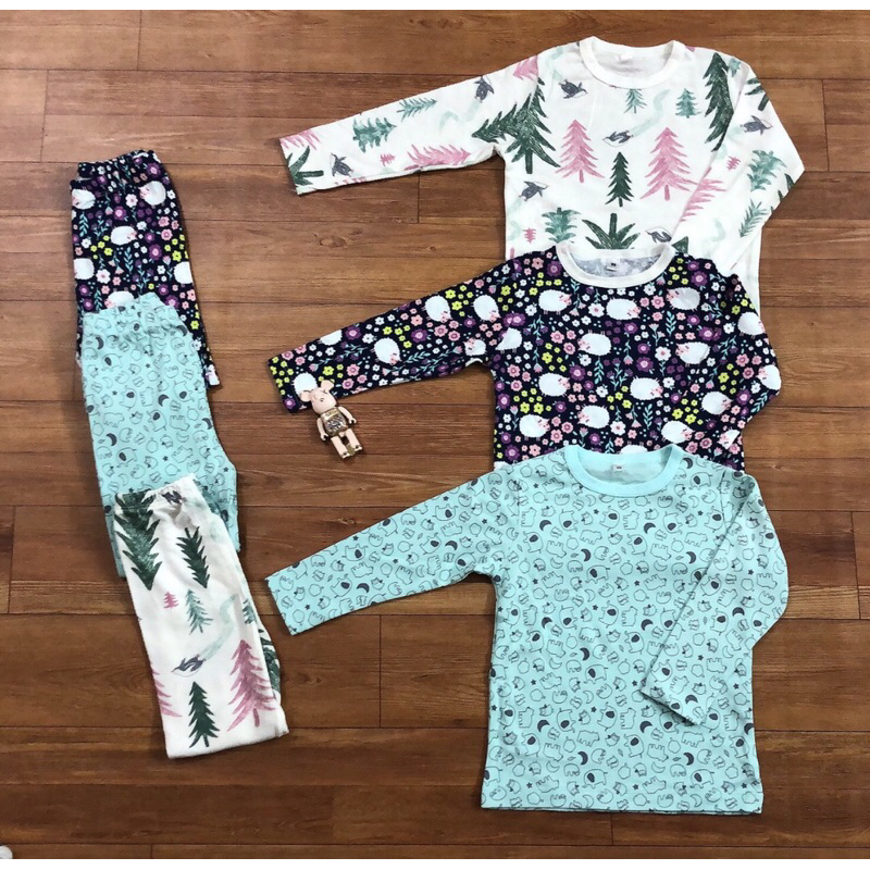 Bộ thu đông bé trai bé gái hoạ tiết đáng yêu sz 1-5Y satsunkid