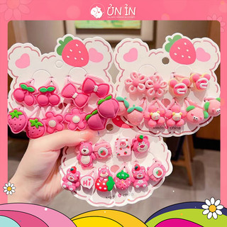 Set 10 kẹp và cột tóc mini xinh xắn phong cách hàn quốc cho bé gái, đồ cột tóc dễ thương cho bé gái  PK92