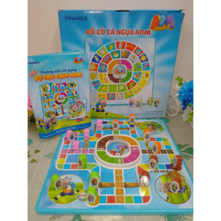 Bộ trò chơi cờ cá ngựa và cờ đua 2in1 Vinamilk  Đồ chơi an toàn Việt Nam Cao Cấp