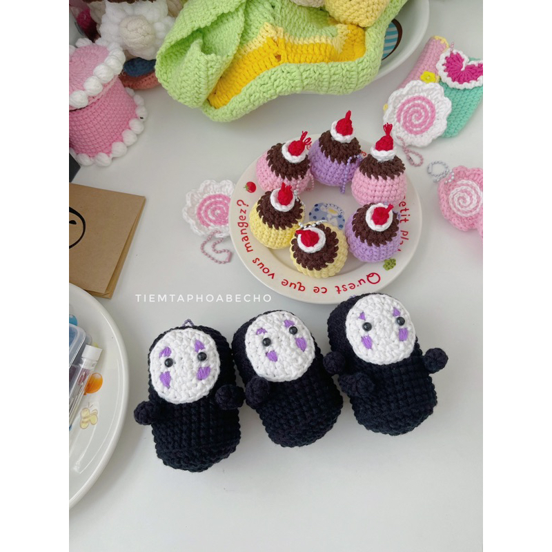 Móc khoá vô diện len handmade dễ thương